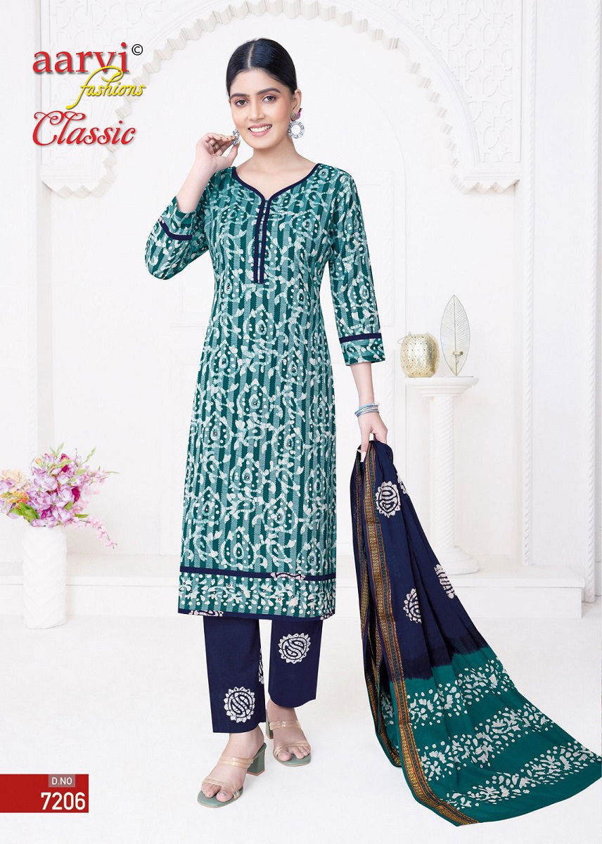 Aarvi Fashion Classic Vol 5 Battik Printed Readymade Dress